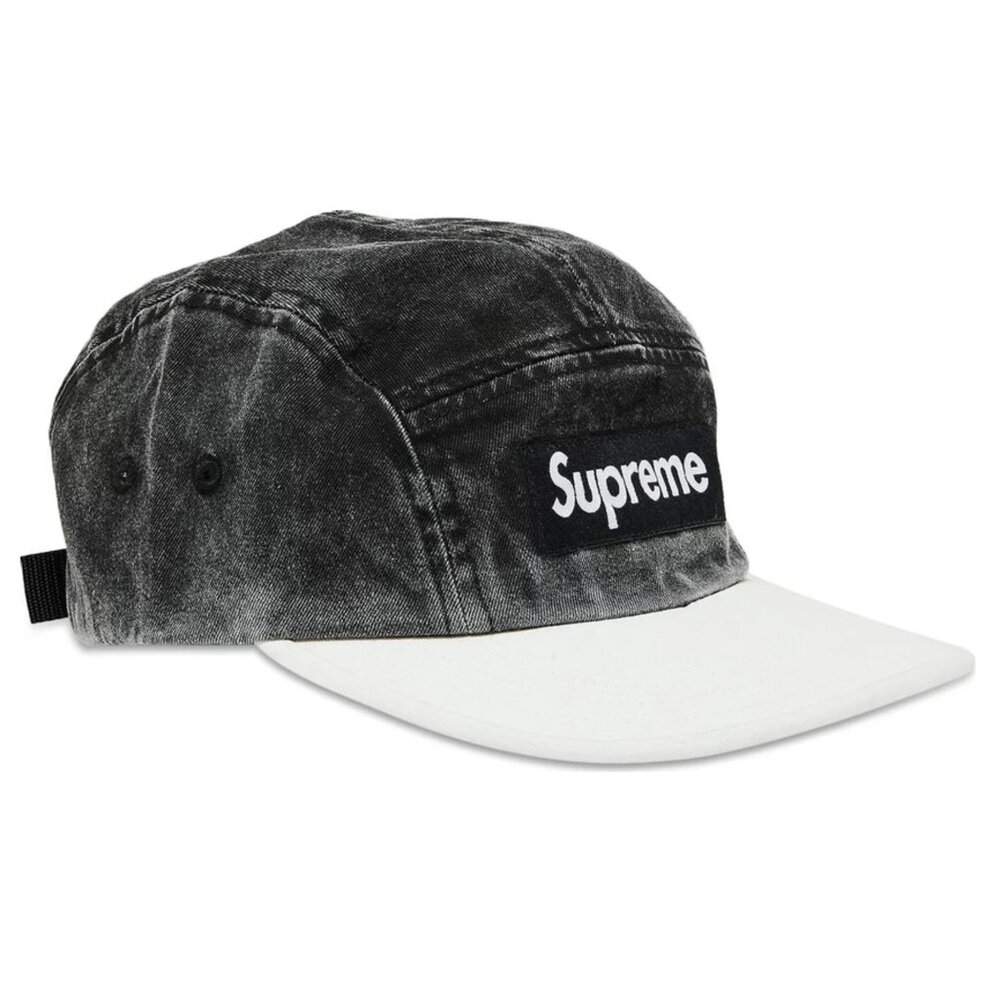 Supreme SS24 Pigment 2-Tone 5-Panel Camp Cap Black - Picture 3 of 5